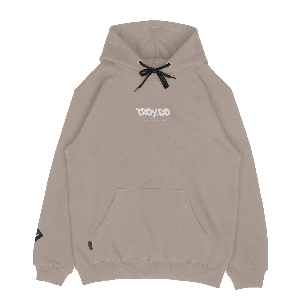 Troy Company Hoodie Brown Latte Blitz  - Hoodie Pria Latte KH 2732
