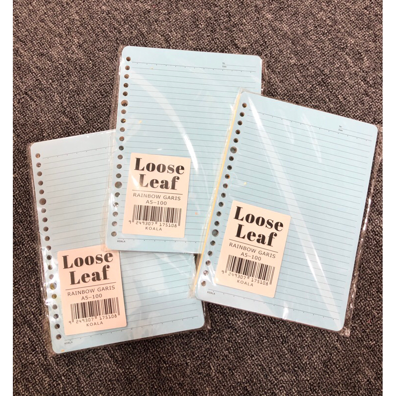 

LOOSE LEAF A5 RAINBOW GARIS ISI 100 LEMBAR
