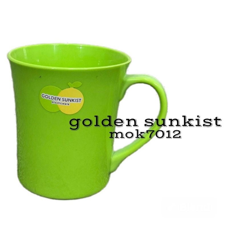 GELAS PLASTIK GOLDEN SUNKIST MOK-7012 // GELAS GOLDEN LEMON