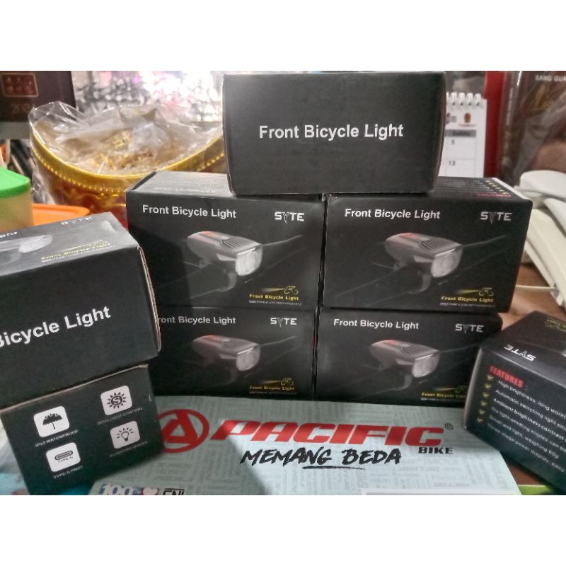 Lampu Depan Sepeda Syte J630 PC . Variasi Front Bicycle Light.