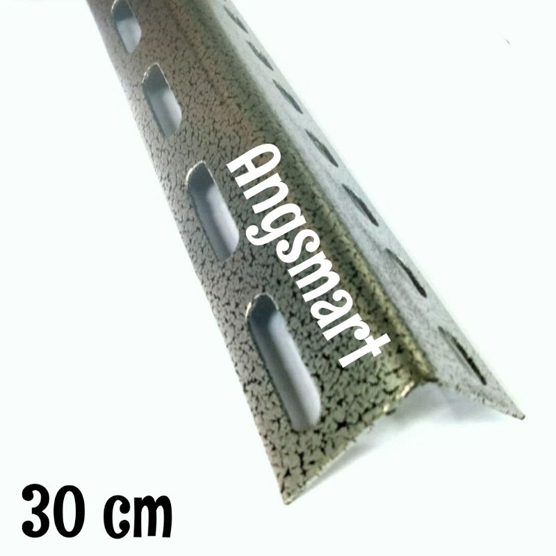 Rak Besi Siku Lubang 30 cm