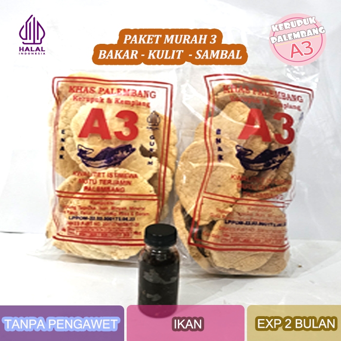 

PAKET MURAH 3 KEMPLANG BAKAR 200GR KULIT 200GR SAMBAL