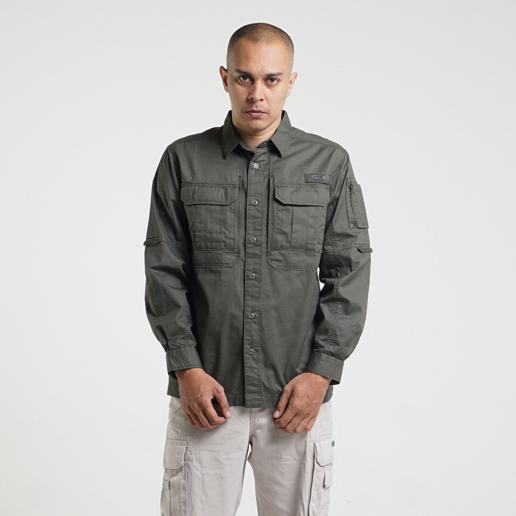 Kemeja Original MGEE - Kemeja Kerja Outdoor Original MGEE Gordon CKRR 073 Dark Green
