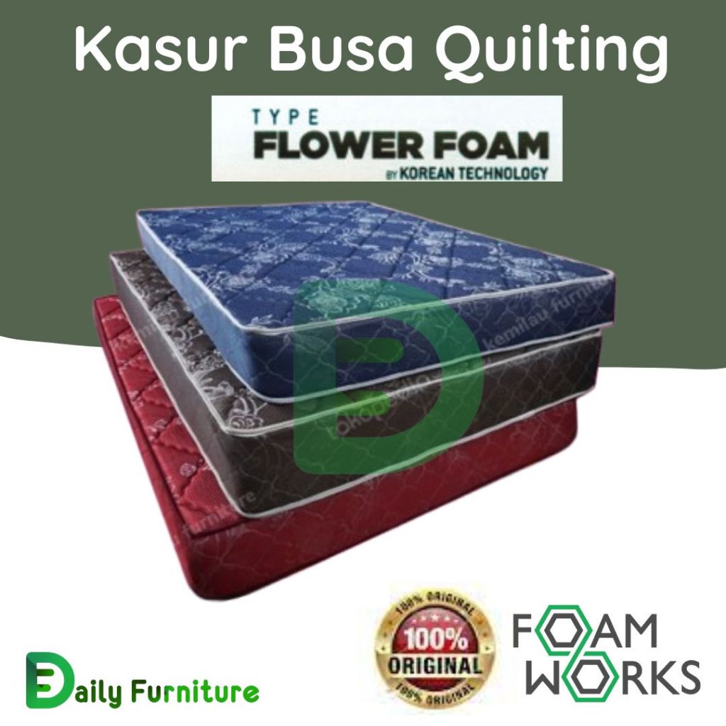 Tilam Busa 3 Kaki Tebal Medan Kasur Kosan | Kasur Busa Quilting Tebal 14cm Medium Density / Kasur Pe