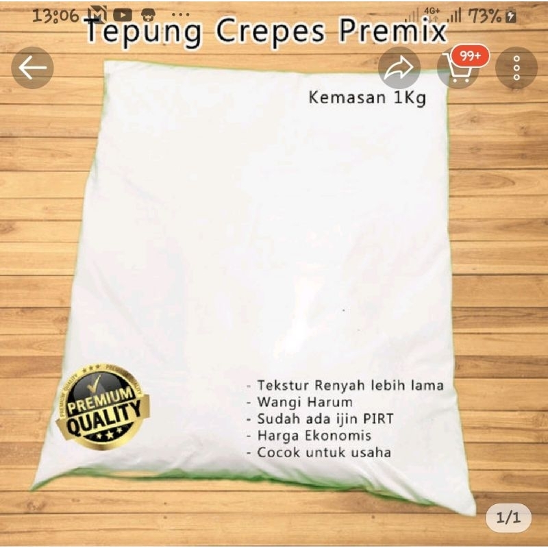 

tepung crepes instan PREMIUM ANTI GAGAL 850gr