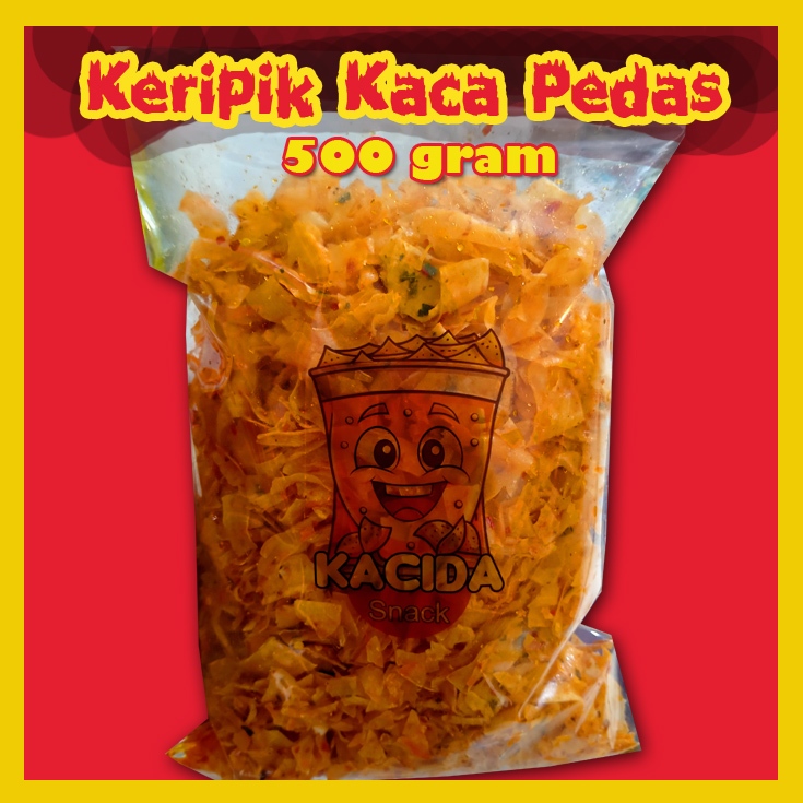 

Kacida Cemilan Keripik Singkong Kriwil Pedas Renyah 500 gram