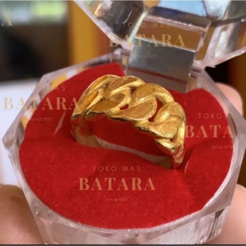 Orderan Kak Lastina - Cincin Rantai Emas 99% 6 gram