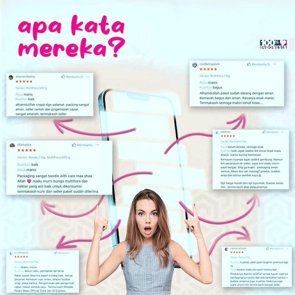 

Maknyuss1 Madu Murni Asli 5 Kg Nektar Multiflora 100% Alami Pure Natural Raw Honey