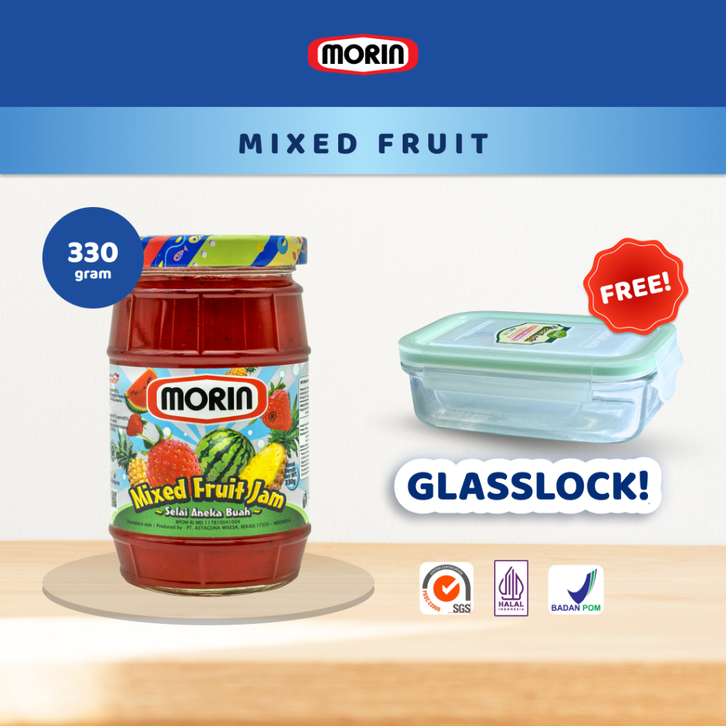 

MORIN SELAI MIXED FRUIT 330 GR Free Glass lock