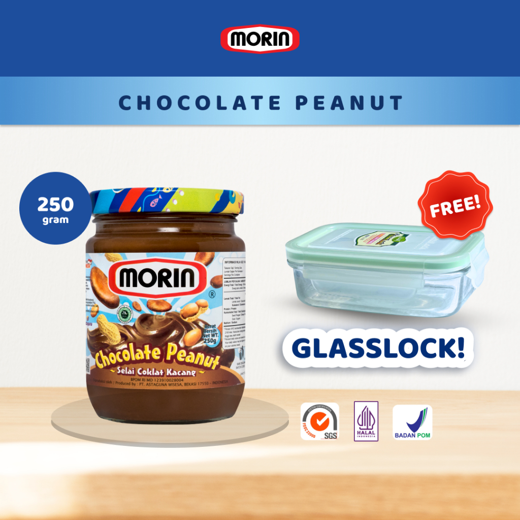 

MORIN SELAI COKELAT KACANG 250 GR Free Glass lock