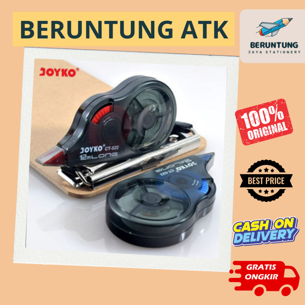 

Correction Tape / Pita Koreksi / Tipe X Joyko Ct-522