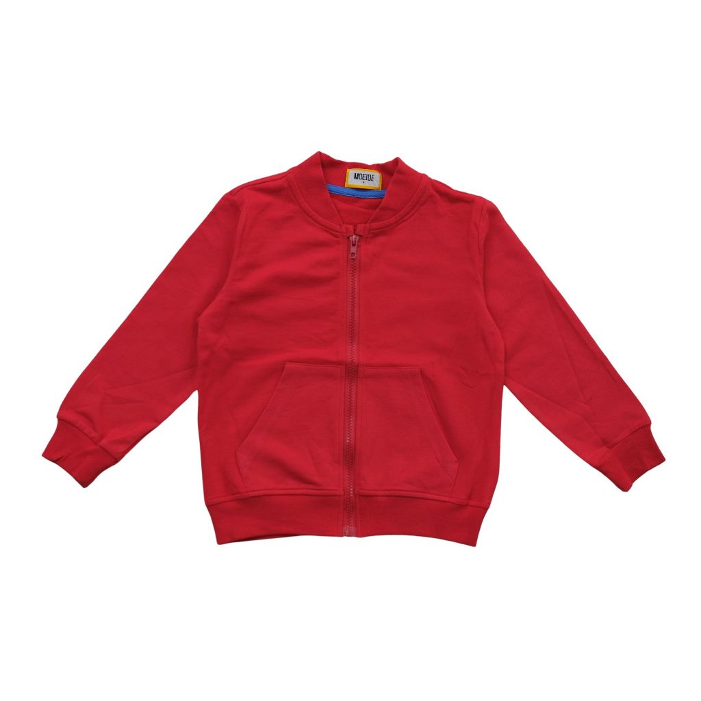 Jacket Zipper Polos Anak-Anak / Jaket motif Polos - MOEJOE