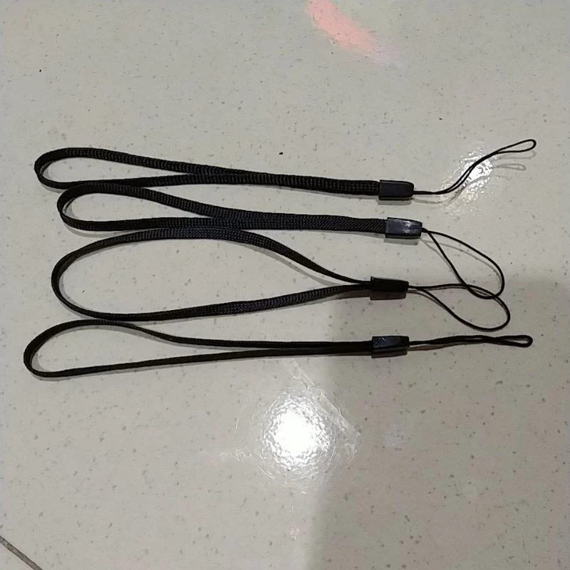 Tali Hp Pendek Tali Strap HP Hitam panjang 17 Cm