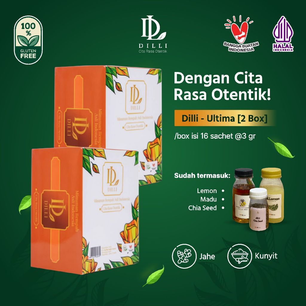 

Paket Hemat Combo Ultima Plus Lemon Madu Chiaseed Minuman Herbal Tradisonal JSR Detox Tubuh By Dilli.idn