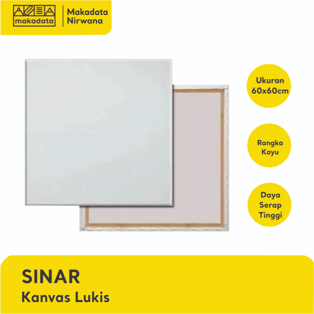 

SINAR KANVAS LUKIS PUTIH POLOS UKURAN 60 X 60 CM (1 PCS)