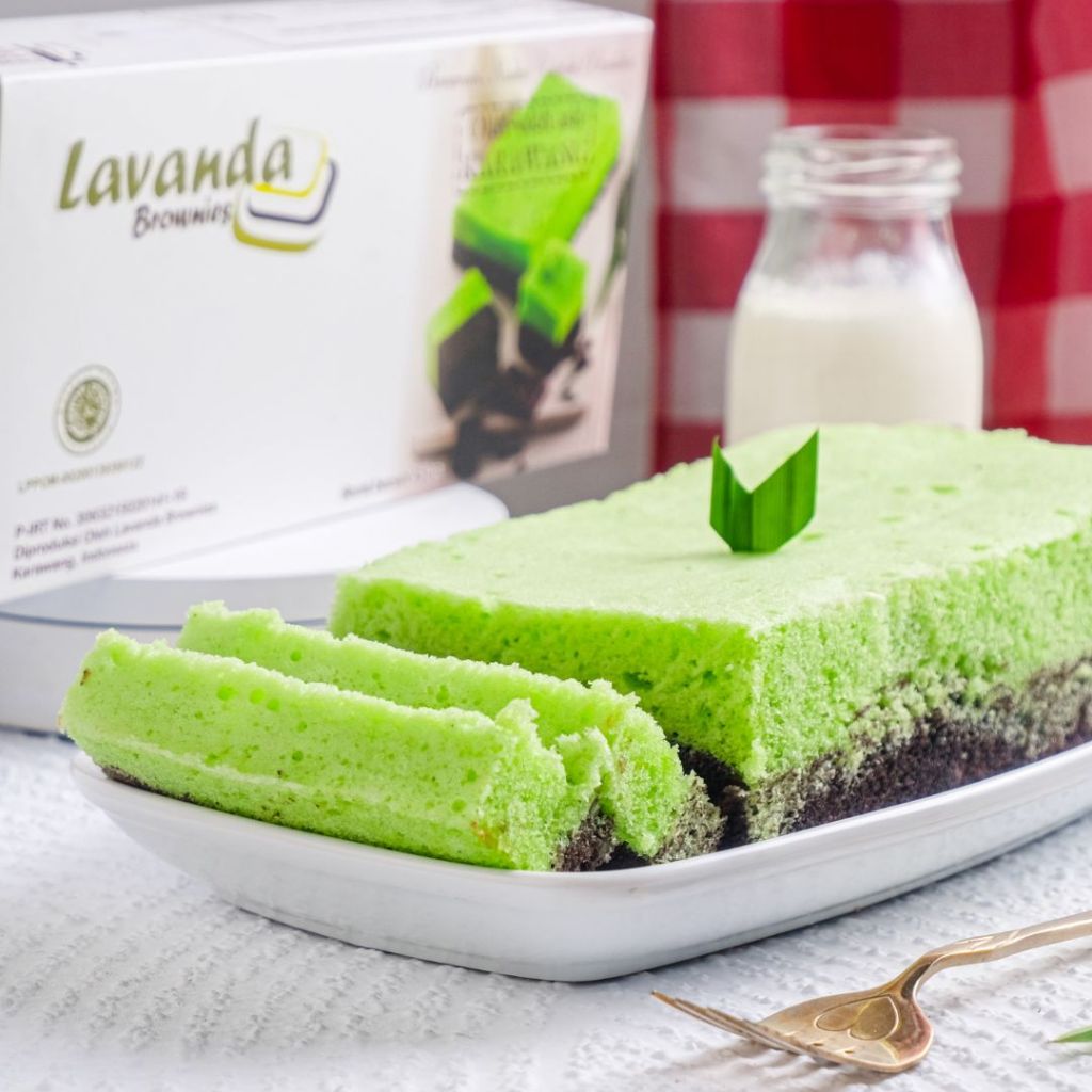 [Lavanda Brownies] Brownies pandan lavanda brownies