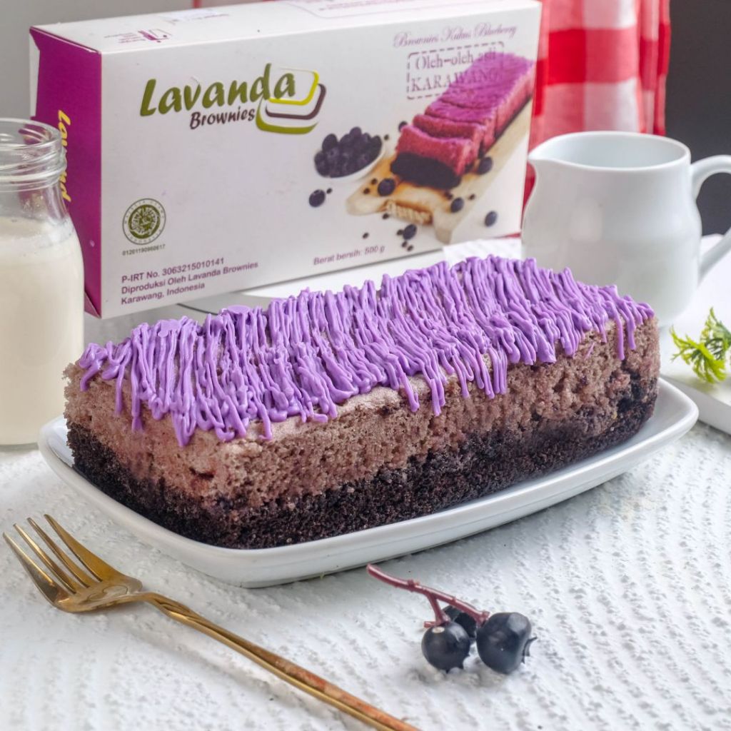 [Lavanda Brownies] brownies cokelat blueberry bronis coklat blueberry