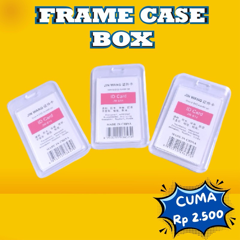 

FRAME CASE BOX BENING TEMPAT ID CARD BENING BOX ID CARD TRANSPARAN