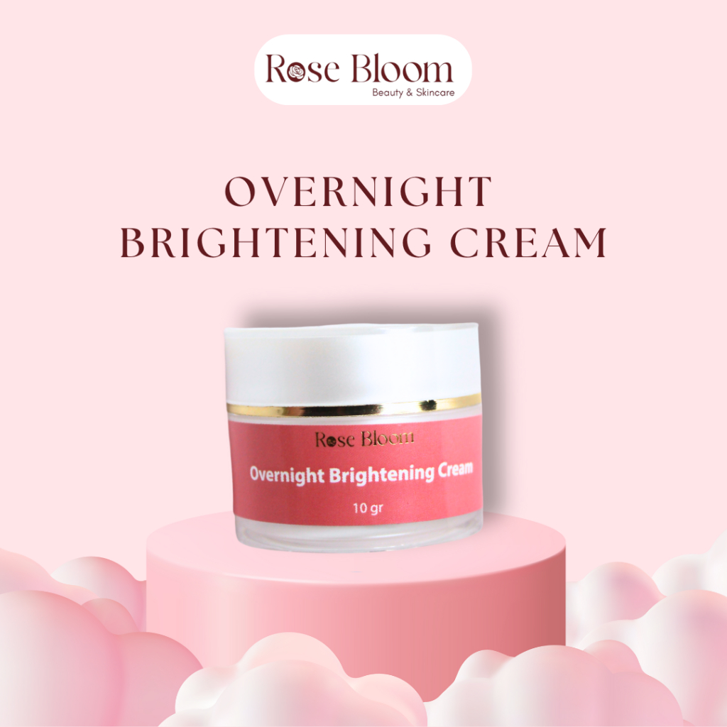 Rose Bloom - Brightening Night Cream - Pelembap Krim Malam Pencerah Wajah
