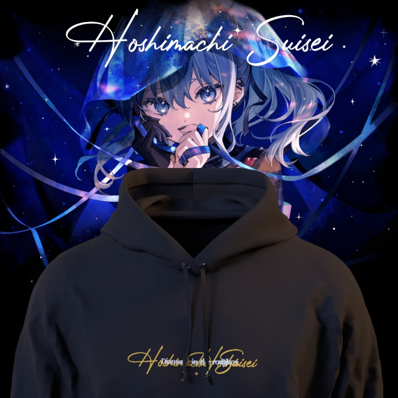 [HOODIE Suisei - Holo JP] - HOODIE VTUBER -  REEAJUU - Baju Wibu Otaku Anime Jepang