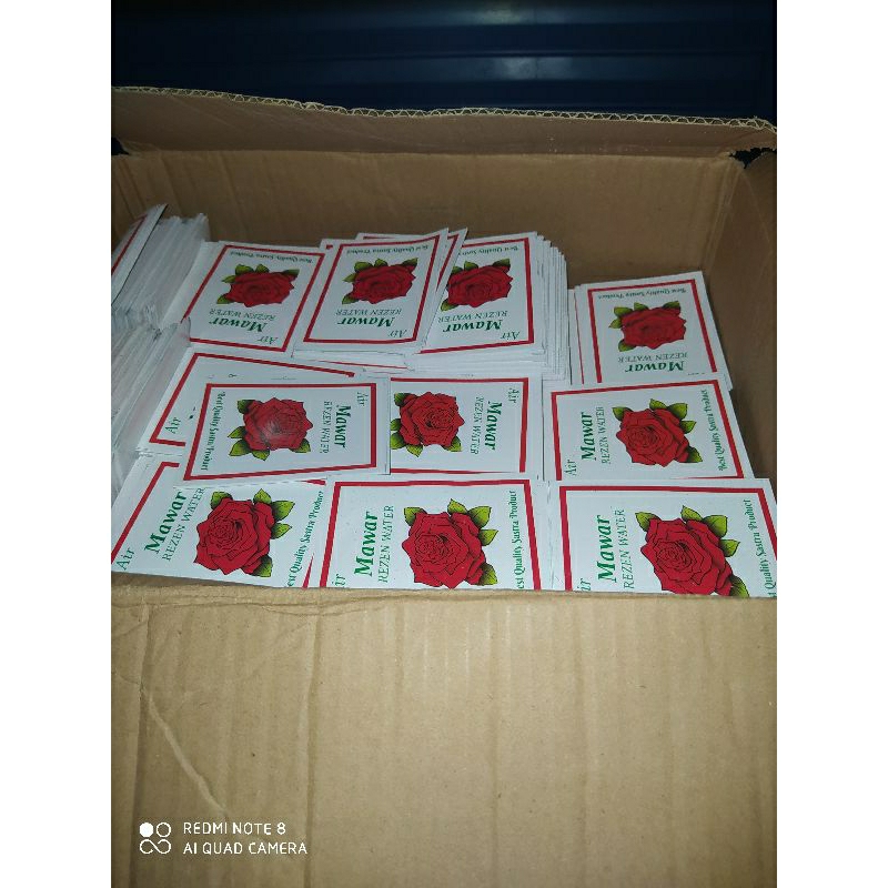 

stiker air mawar ziarah 1iket isi 500 lembar