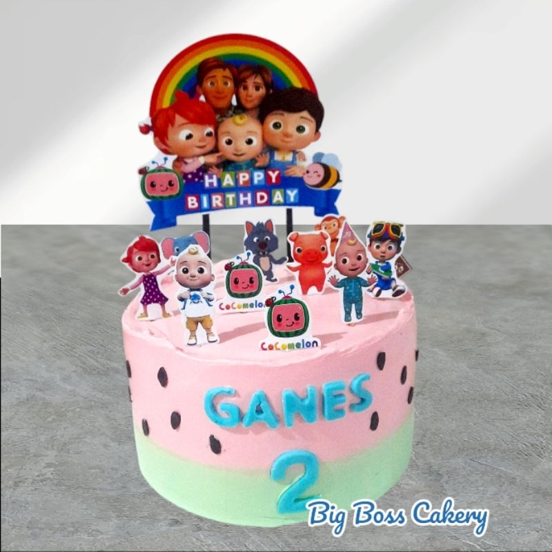 

COCOMELON BABY JJ KARAKTER BIRTHDAY CAKE