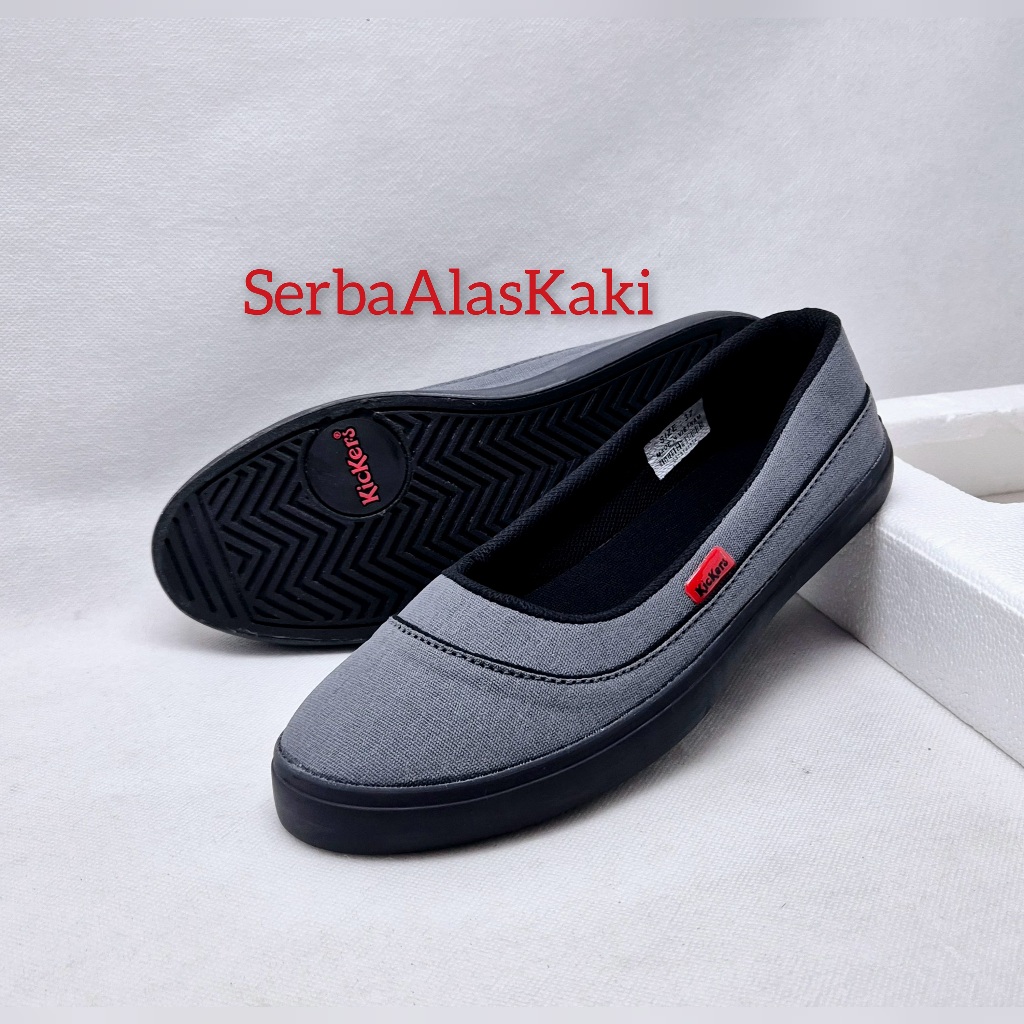 Premium Sepatu Wanita Slip On Kain Kanvas Terbaru / Sepatu Slip On Wanita Kanvas Kc05