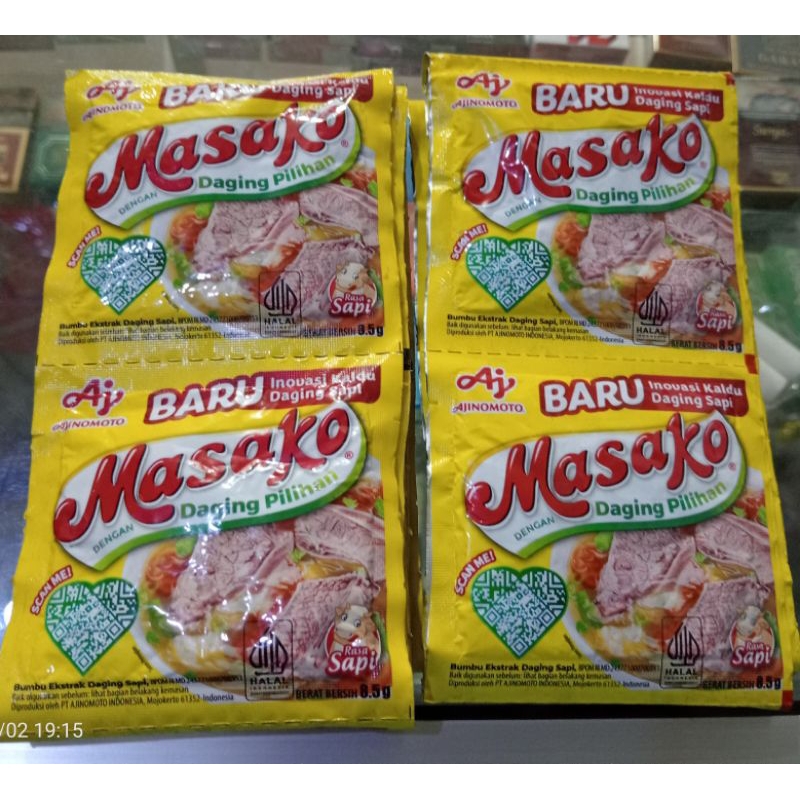 

MASAKO rasa daging sapi 1 renceng 12 pcs