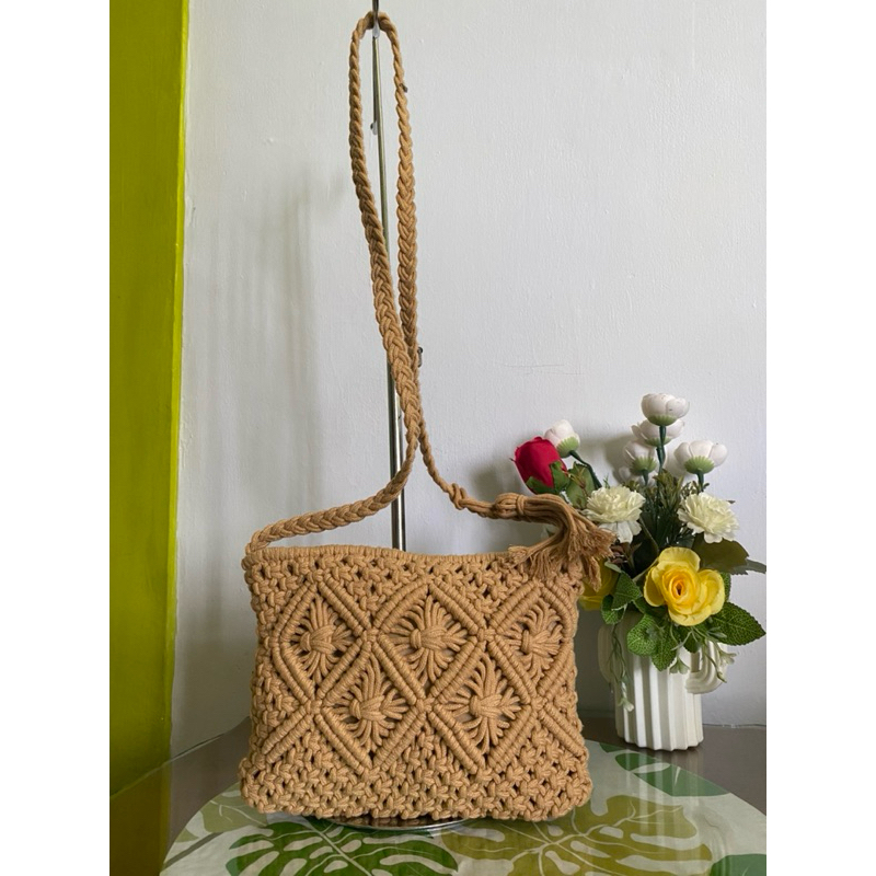 tas selempang rajut unik tenun tas wanita exclusive preloved keren