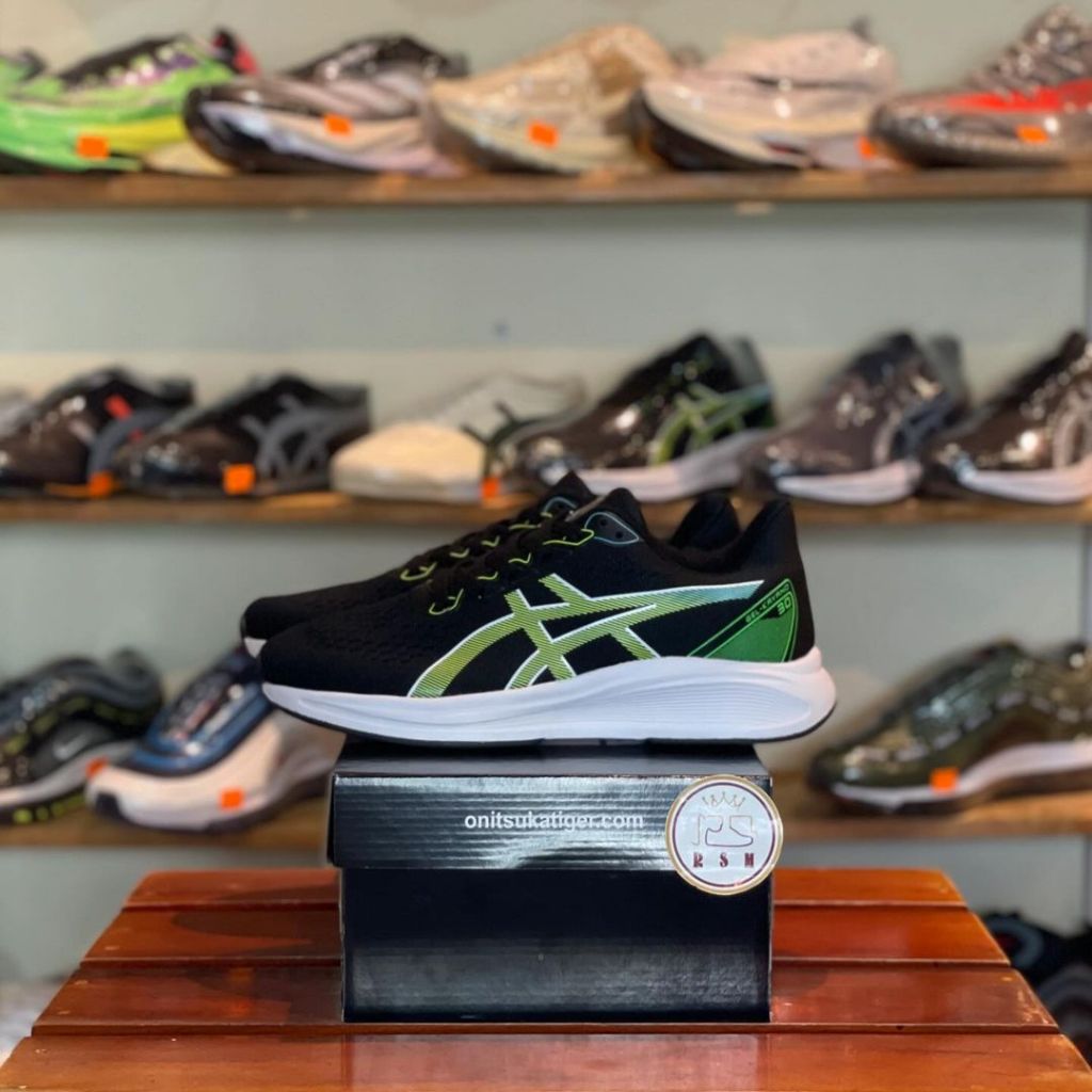 Asics Running Black Green