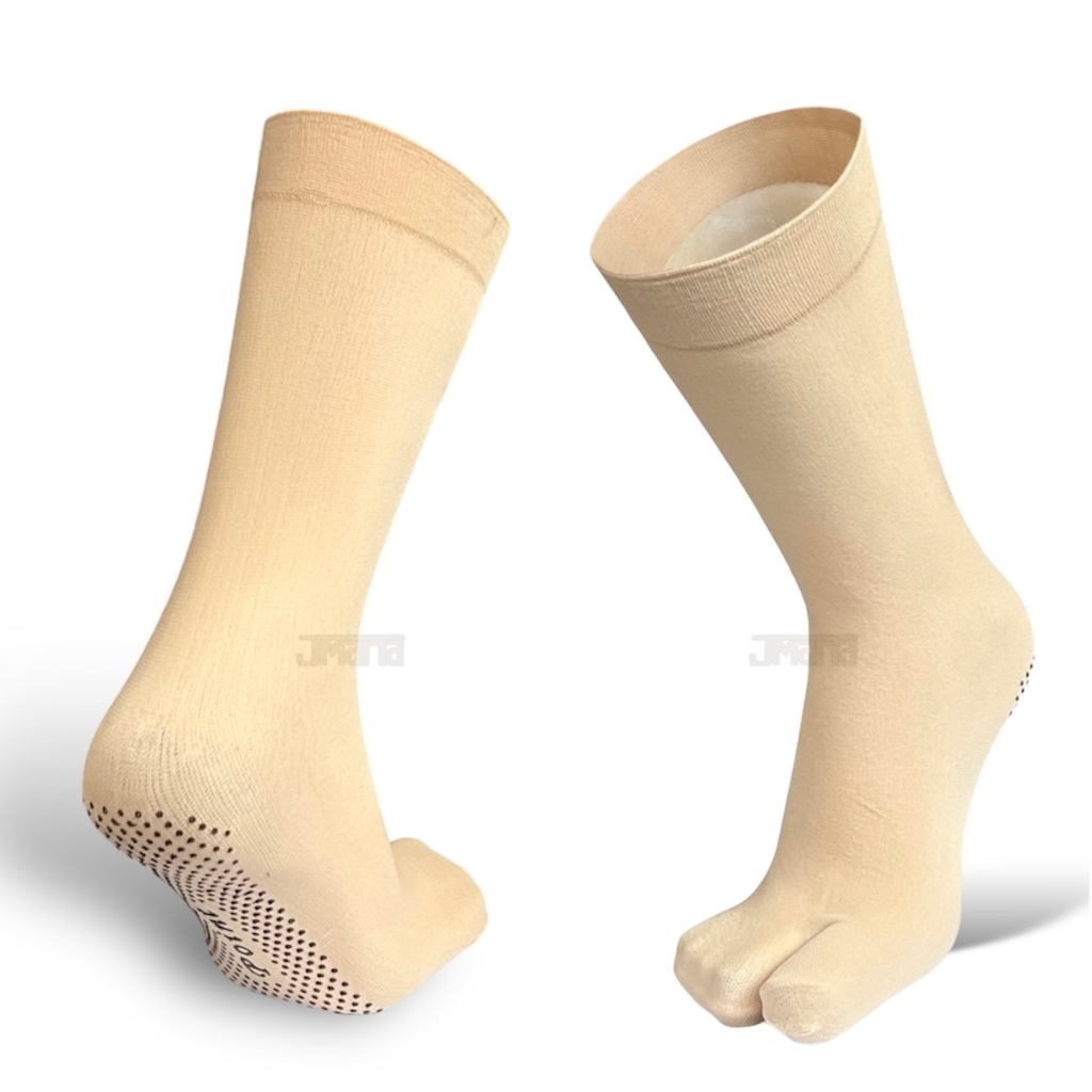 kaos kaki stoking wanita jempol anti slip Warna kulit panjang - pendek 1pasang