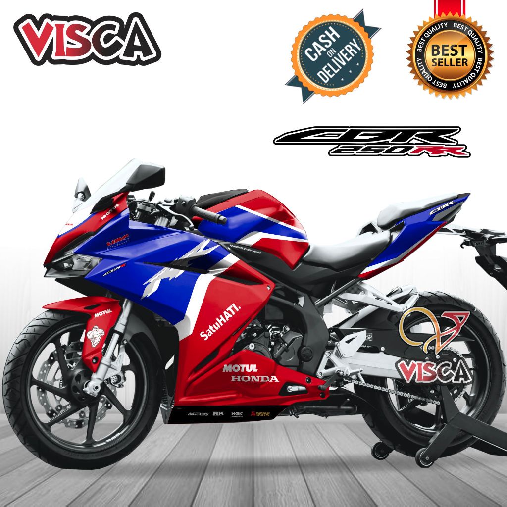 Decal CBR 250 RR Full Body Stiker CBR 250 RR Full Body Striping CBR 250 RR Variasi Keren Decal Holog