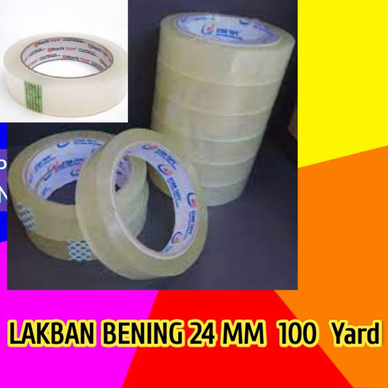 

Lakban Bening 24 MM 100 YARD ( KUAT )