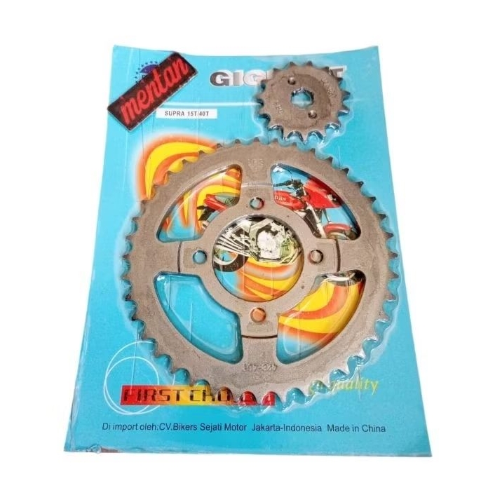 GEAR GIR DEPAN BELAKANG 15T 40T SUPRA 100 SUPRA X SUPRA FIT LAMA