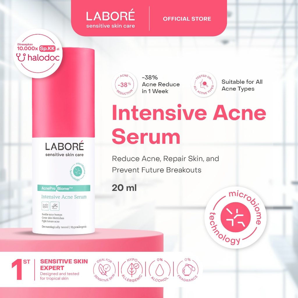 Labore AcnePro Biome Intensive Acne Serum 7ml 20ml - Serum Intensif Kulit untuk Mengatasi Permasalah