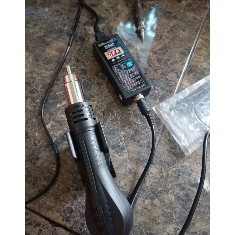 BEKAS BAGUS Solder Uap Blower digital portabel CELLKIT 858DP