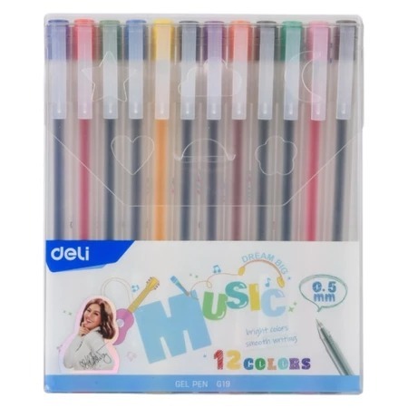 

DELI GEL PEN G19 12 WARNA