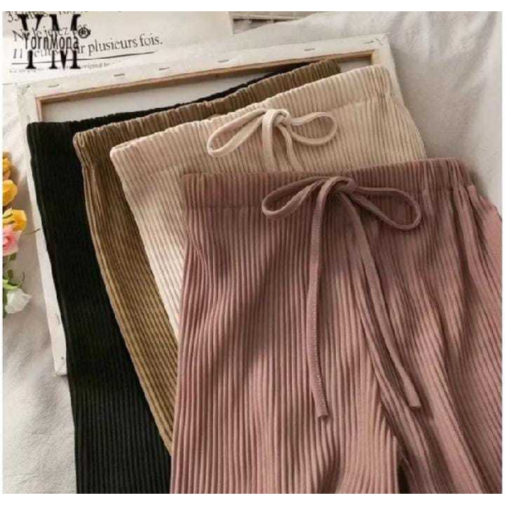 Big Sale 50 Ribu Dapat 3Pcs Celana Kulot Lidi Wanita