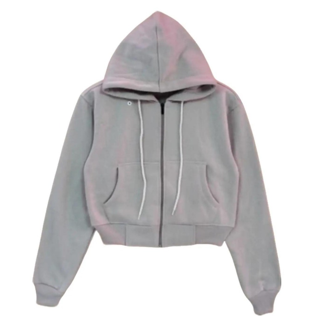 RECOMMENDED HOODIE CROP TOP KOREA CANTIK