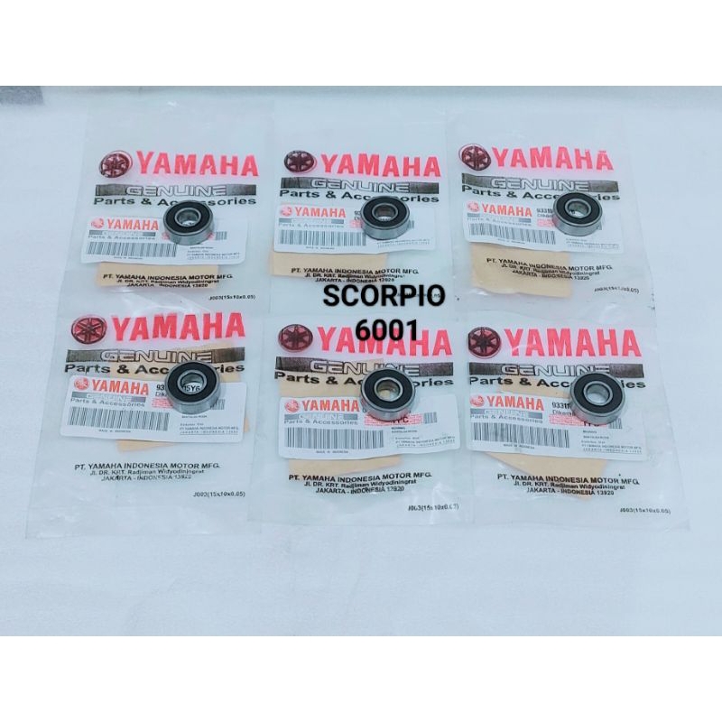 PAKET BEARING BERING LAHAR LAHER PROLINK UNITRACK RACING YAMAHA SCORPIO 6 PCS