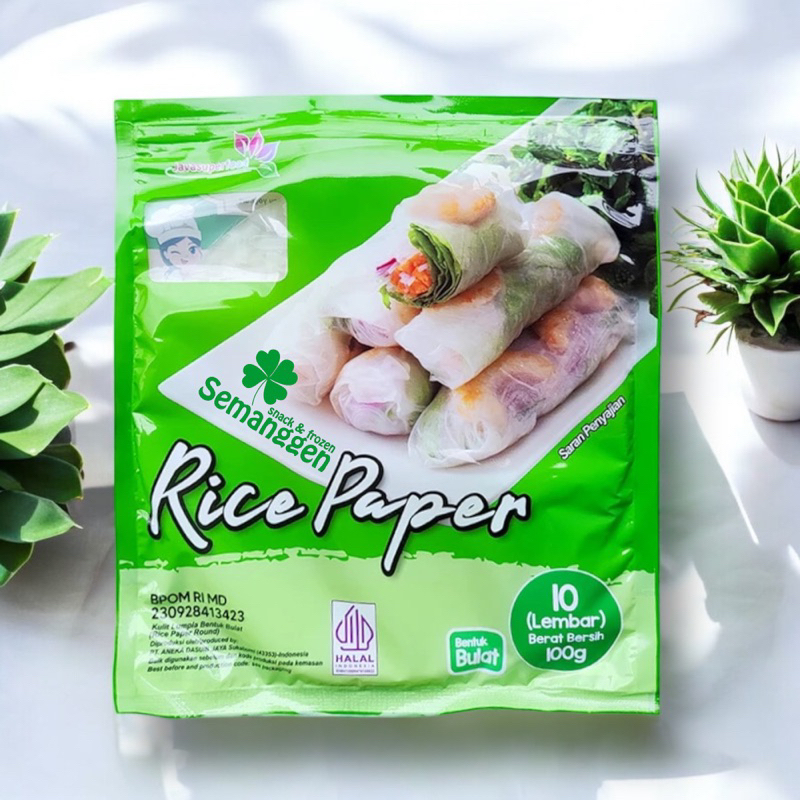 

Rice Paper Bulat 100g ☘️semanggen frozen