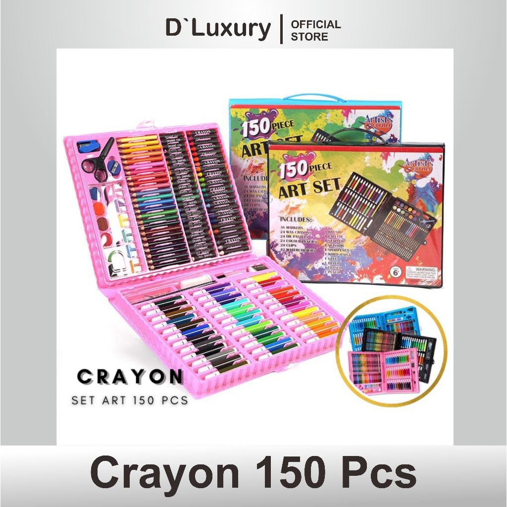 

Pensil Warna Crayon Full Set 150 PCS / Perlengkapan Menggambar Melukis