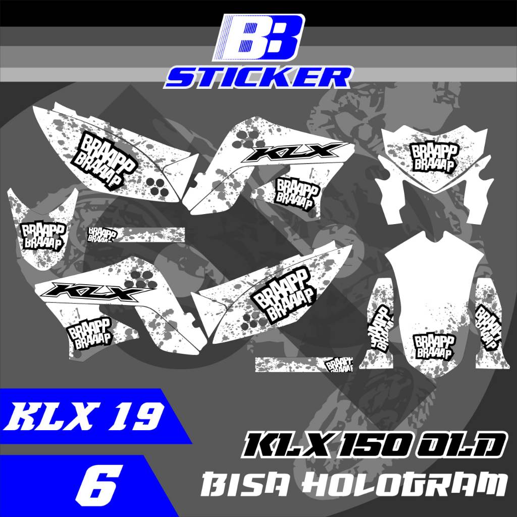 Striping KLX Lama Stiker KLX Lama KLX 150 SPAKBOR BELAKANG PENDEK  Klx 19