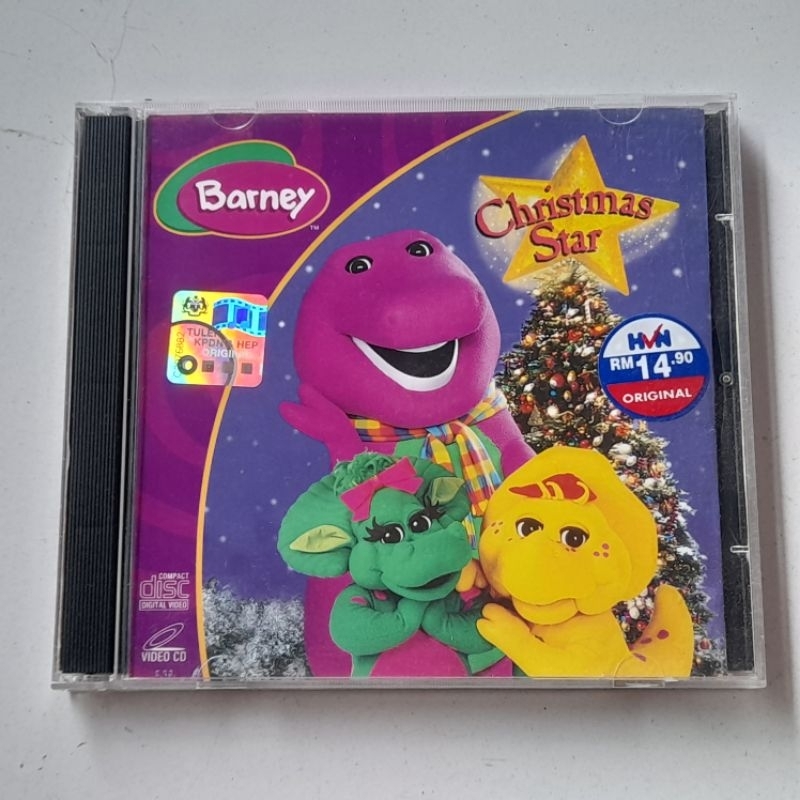VCD Barney Christmas Star (2002) ORIGINAL Hit Entertainment VideoCD Made in Malaysia