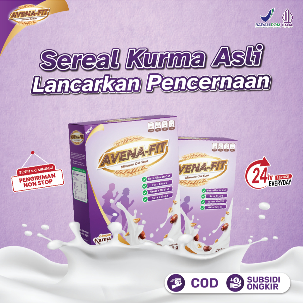 

Avenafit Sereal Kurma Asli Menu Sarapan Sehat Bantu Turunkan Kolesterol Jahat Lancarkan Pencernaan