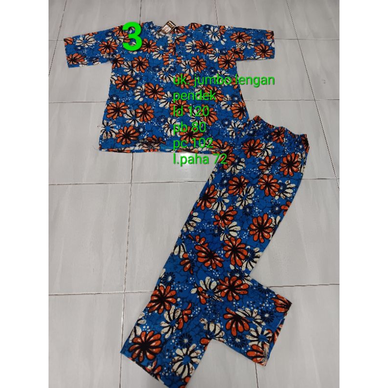 Setelan celana panjang jumbo SMT Marisa adem ld 120 Original