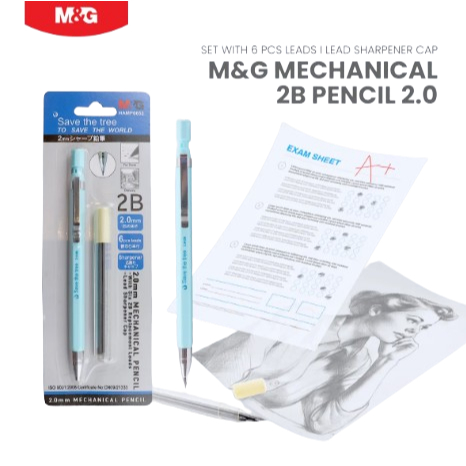 

Pensil Mekanik 2.0 mm M&G HAMP0653/Mechanical Pencil/Pensil/Mekanik