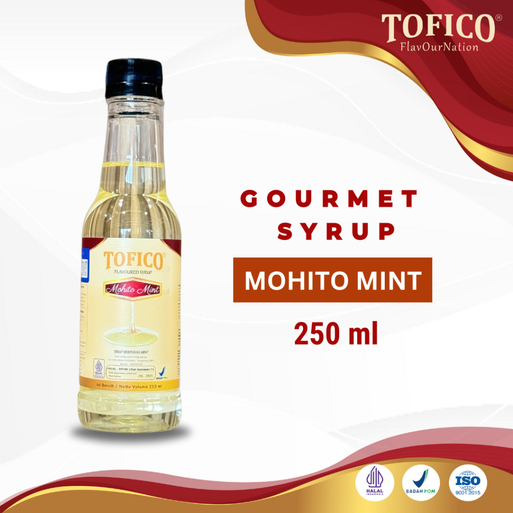 

Syrup Mohito Mint Tofico / Sirup Rasa Mohito Mint 250 ML / Tofico Syrup Official