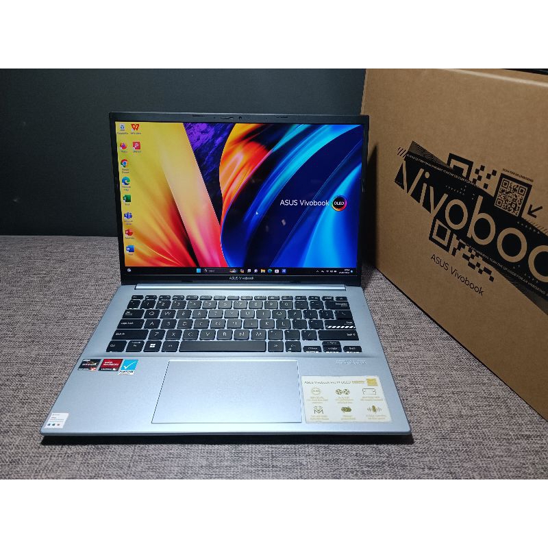 Asus Vivobook Oled Ryzen 7 5800H 16GB SSD 512GB Garansi Normal Fullset