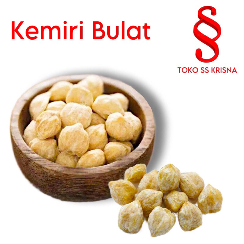 

Kemiri Medan Bulat 250gr